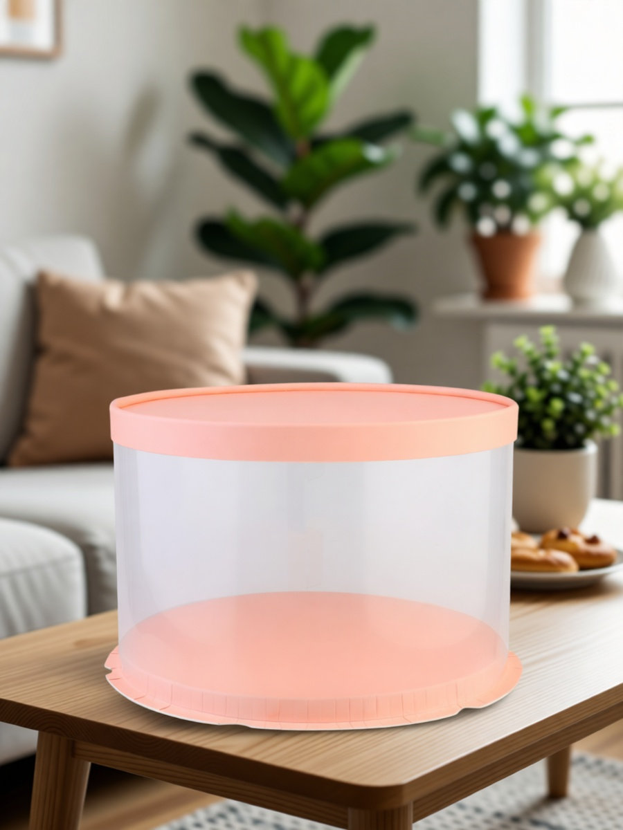 1Pcs Cake Box Paper Lid Plasti - Cookies Pack recension och pris
