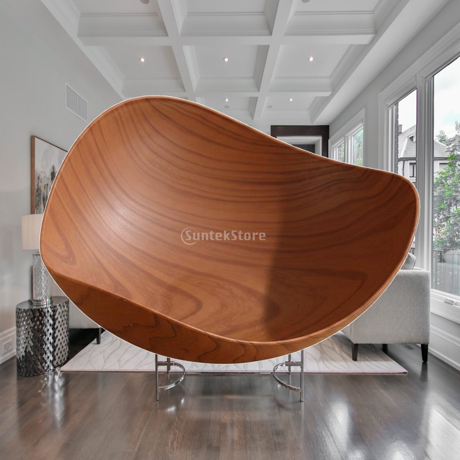 Wood Grain Plastic Fruit Platt - Dried Fruit recension och pris