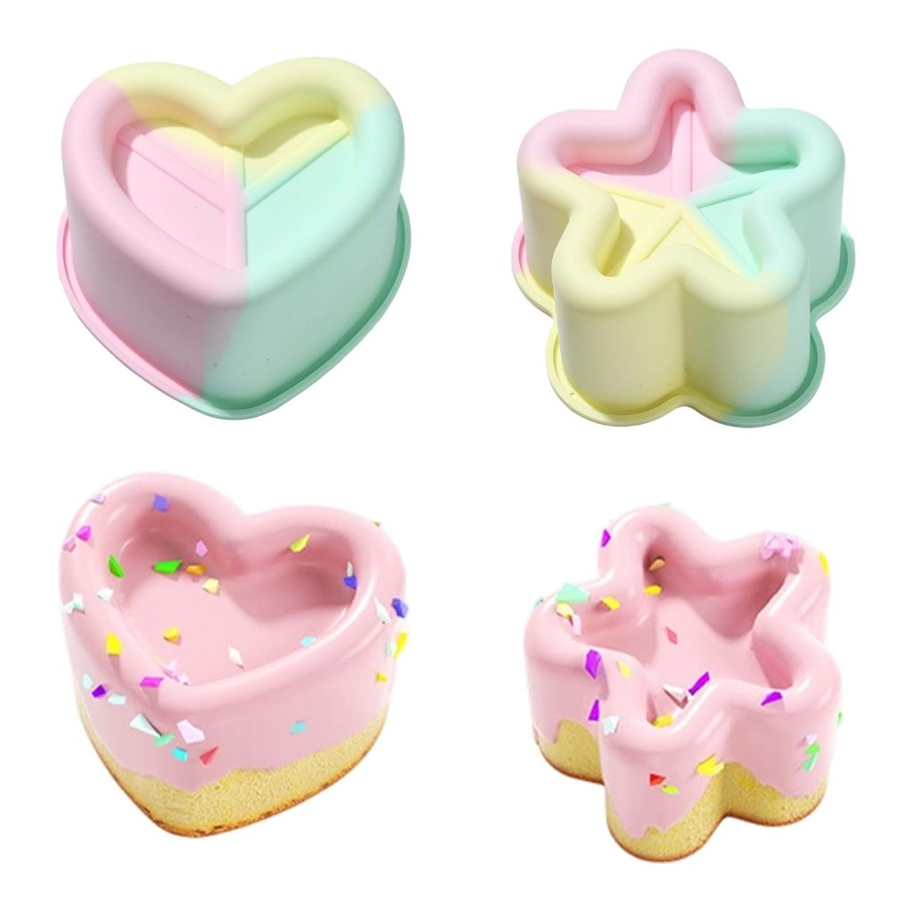 Heart&Star Shape Silicone Baki - Chocolate Snack recension och pris