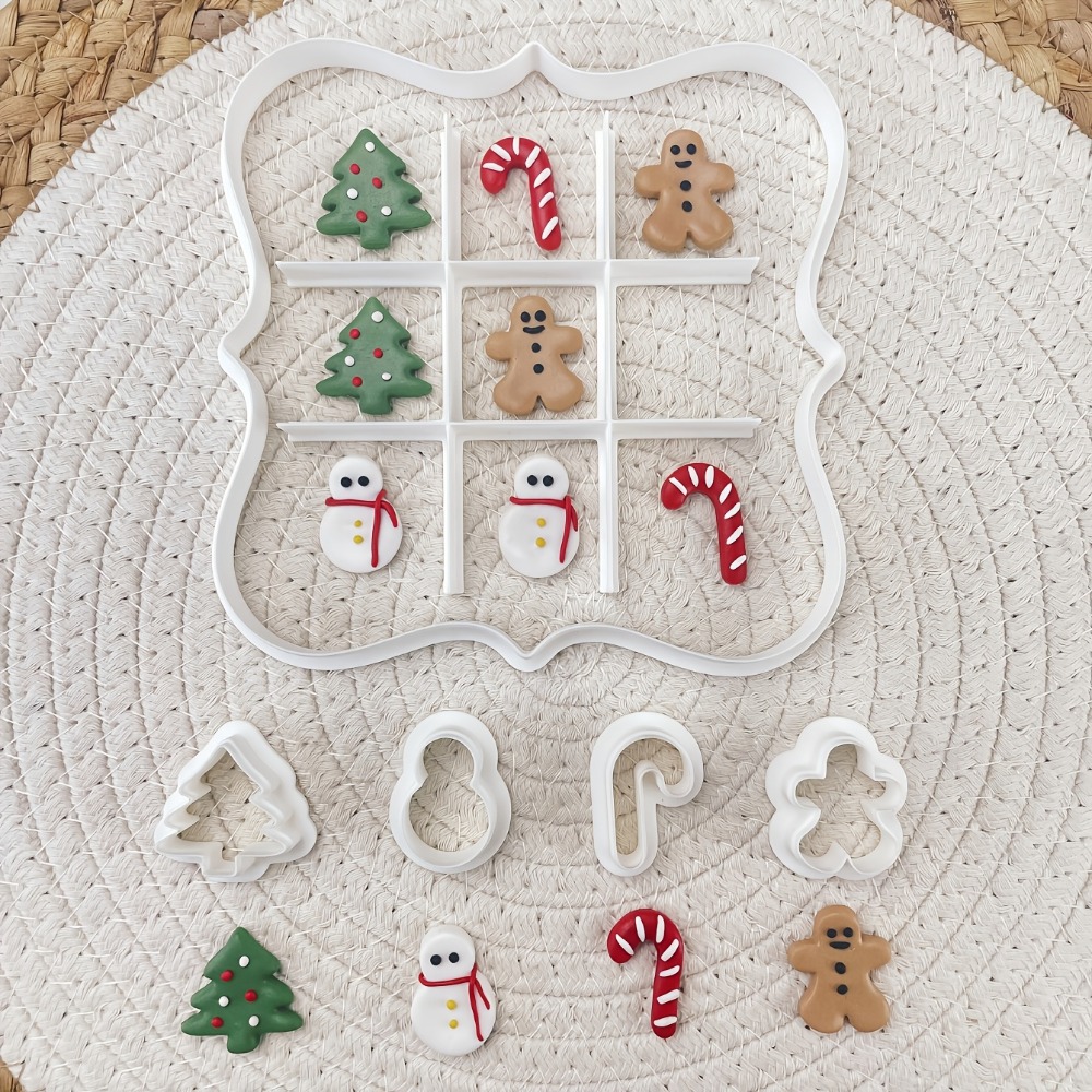 6Pcs Christmas Tic Tac Toe Coo - Cookies Pack recension och pris