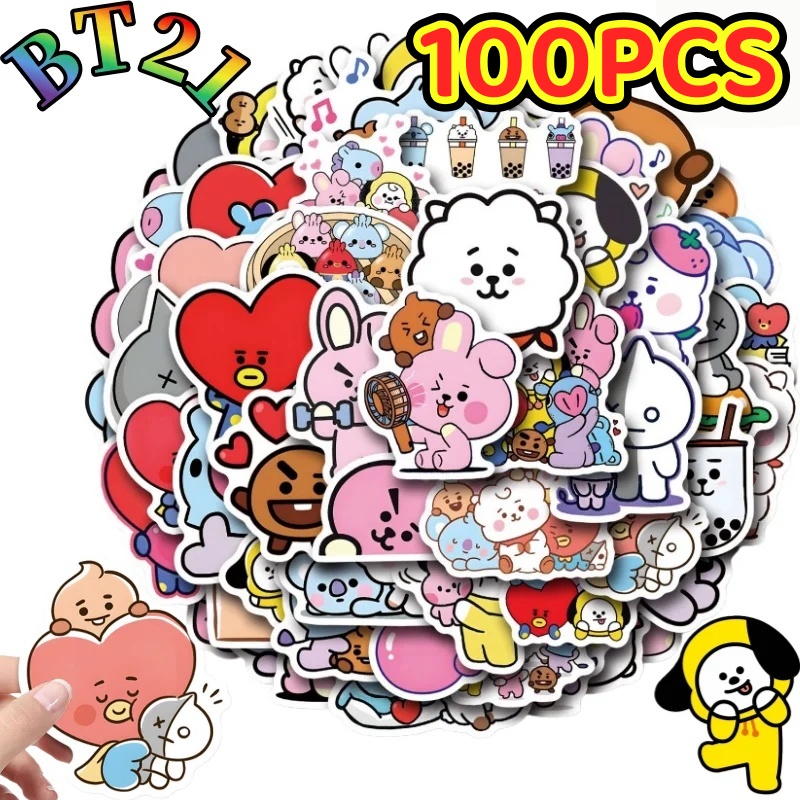 100/200PCS BT21 Chimmy Cooky k - Cookies Pack recension och pris
