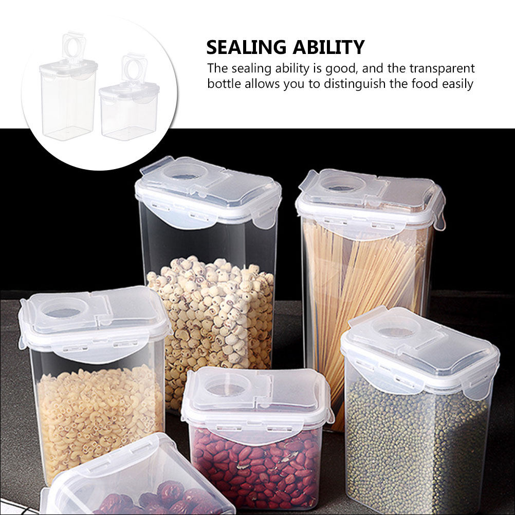 2Pcs Storage Jar Set Plastic A - Dried Fruit recension och pris