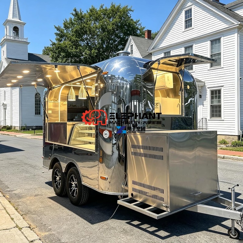 Mirror Food Trailer for Pizza, - Food Snacks Catering recension och pris